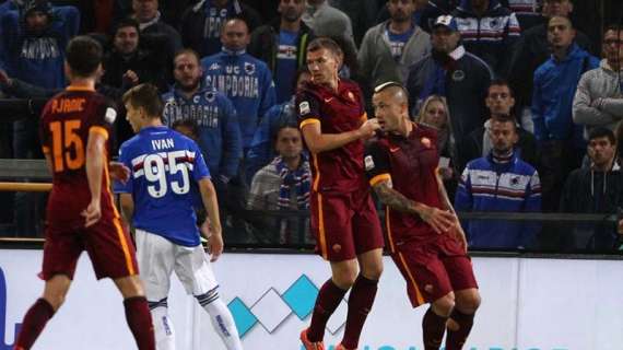 I numeri di... Sampdoria-Roma - Statistiche impressionanti in favore degli ospiti, ma continua a latitare l'efficacia sotto porta