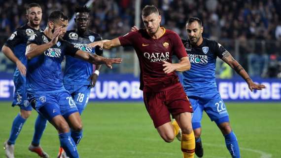I numeri di... Empoli-Roma 0-2: quarta vittoria di fila tra campionato e coppa, tornano i tre punti in trasferta dopo 7 giornate. Primo gol giallorosso per Nzonzi