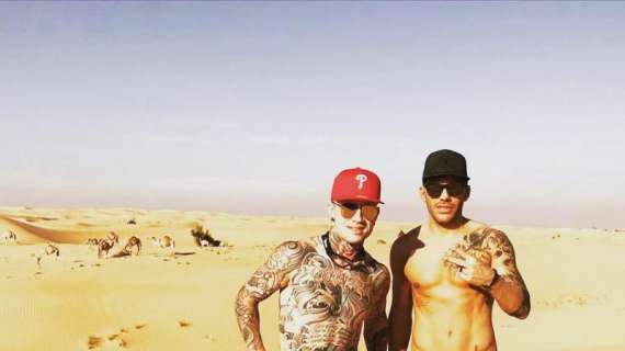 Instagram, safari nel deserto per Nainggolan