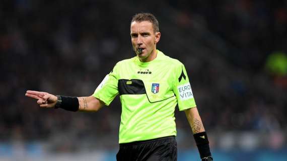 Serie A - Le designazioni della 31ª giornata: Sampdoria-Roma, arbitra Mazzoleni