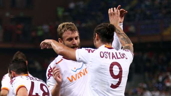 Genoa-Roma - Le pagelle: buoni Piris e Castan. Totti il migliore ancora una volta