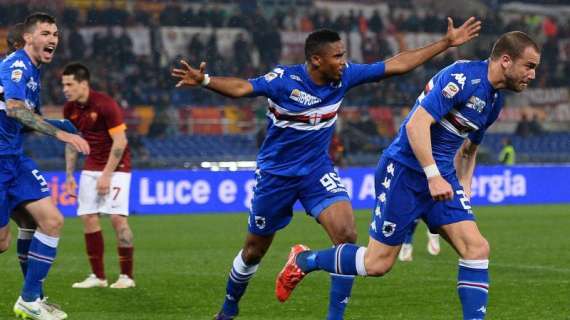 La Roma cade in casa, per la Samp decidono De Silvestri e Muriel