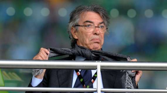 L'Inter si allena sotto gli occhi del presidente Moratti