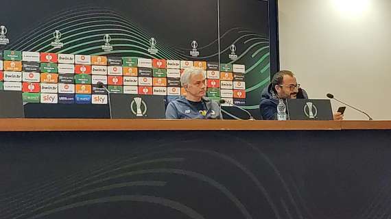 Mourinho: "Pellegrini è infortunato. Zaniolo ha giocato molto bene, chiedo alla stampa di lasciarlo tranquillo e di non dire bugie"