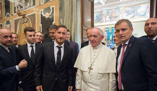 La Roma incontra il Papa