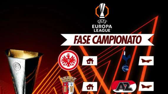 Sorteggi Europa League: definite le avversarie della Roma, Eintracht Francoforte e Tottenham le squadre di prima fascia. Pescato l'Athletic Club