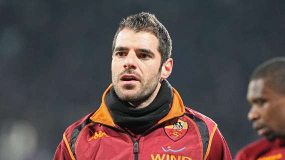 Trigoria: differenziato per Perrotta a causa di un colpo durante il derby