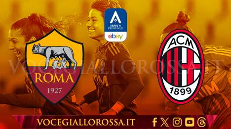 Serie A Femminile - Roma-Milan - La copertina del match. GRAFICA!