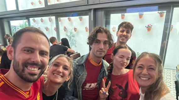 Damiano David e il derby festeggiato al Roma Club di Barcellona
