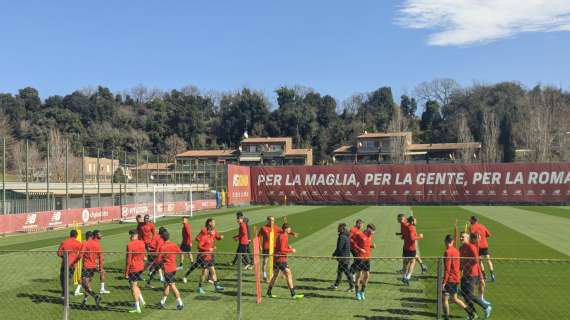 TRIGORIA - La rifinitura dei giallorossi: anche Zalewski in campo FOTO! VIDEO!