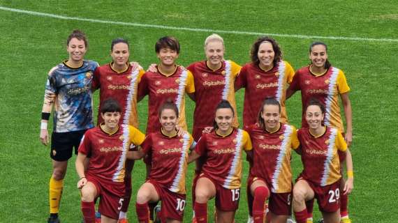 Roma Femminile, la partita di Coppa Italia contro l'Arezzo sarà visibile sui social del Club