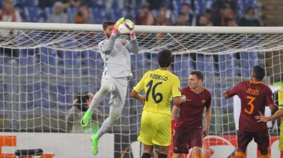 Roma-Villarreal 0-1 - Qualificazione agli ottavi raggiunta con solo Alisson in campo