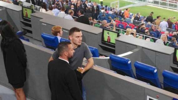 Vermaelen in tribuna per vedere Roma-Crotone. FOTO!