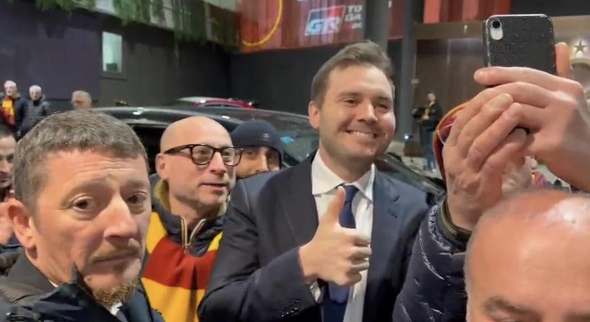 Roma-Milan - L'arrivo di Ryan Friedkin allo Stadio Olimpico. VIDEO! FOTO!
