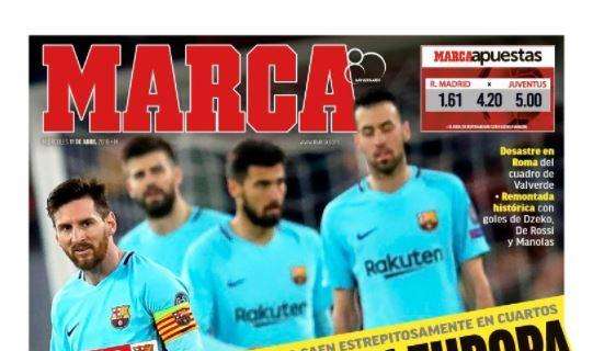 Marca - "La peggiore figura del Barcellona nella storia della Champions"