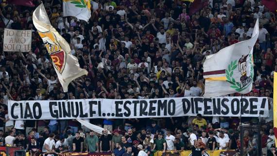 Roma-Empoli, i tifosi giallorossi ricordano Alberto Ginulfi con uno striscione. FOTO!