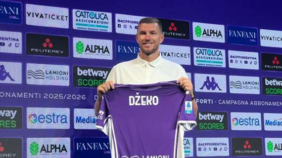 Fiorentina, Dzeko: "So cosa rappresenta Firenze. Commisso rarità nel calcio di oggi"