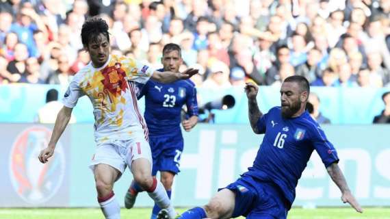La Roma in Nazionale - Italia-Spagna 2-0 - Chiellini e Pellè confezionano l'impresa. De Rossi esce per infortunio, sostituito anche Florenzi. FOTO! VIDEO!