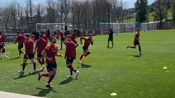 TRIGORIA - La rifinitura: attivazione muscolare e torello. Tutti in gruppo tranne Solbakken e Karsdorp. FOTO! VIDEO!