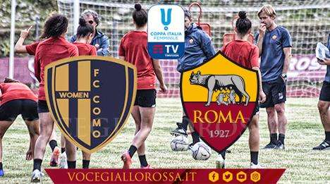 Coppa Italia Femminile - Como-Roma 0-3, vittoria importante delle giallorosse in vista della gara di ritorno