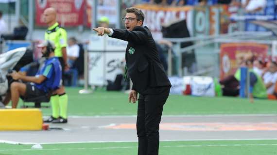 Sassuolo, Di Francesco: "Felice della prestazione contro la Roma"