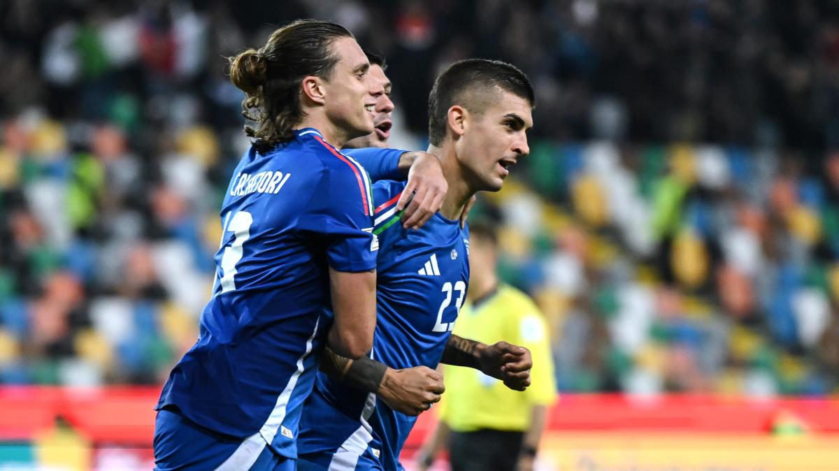 Italia, Mancini: "Felice per il gol ma ancora di più per la vittoria"