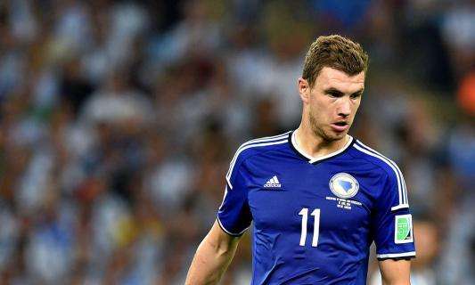 Bosnia, Dzeko: "Non ero pronto per giocare. Vedremo se sarò in campo contro Cipro"