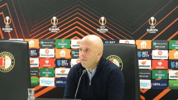 Feyenoord, Slot: "Oggi la Roma ha giocato in modo diverso. Mi ha sorpreso però che ha pressato in maniera identica alle altre volte"