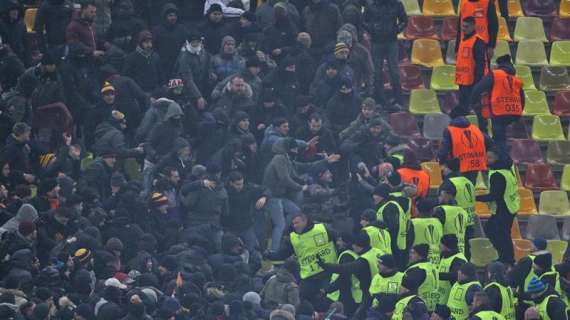 Astra Giurgiu-Roma, tensione nel settore ospiti. FOTO!