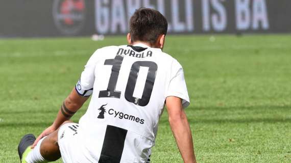 Juventus, due-tre settimane di stop per Dybala