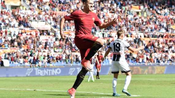 I numeri di... Roma-Udinese 3-1 - Superati i 100 gol all'Olimpico contro i friulani. El Shaarawy trova la sua nuova vittima preferita. Dzeko segue Mertens come miglior marcatore del 2017