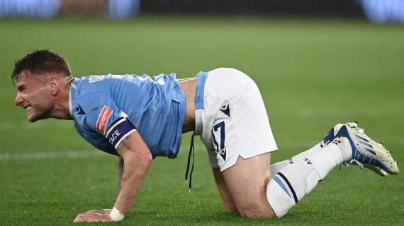 Lazio, risentimento al bicipite femorale per Immobile. Derby a rischio 