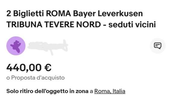 Roma-Bayer Leverkusen, bagarinaggio fuori controllo: biglietti in vendita a prezzi folli su internet. FOTO!