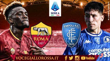 Roma-Empoli 2-0 - Decidono Ibanez e Abraham in avvio di match