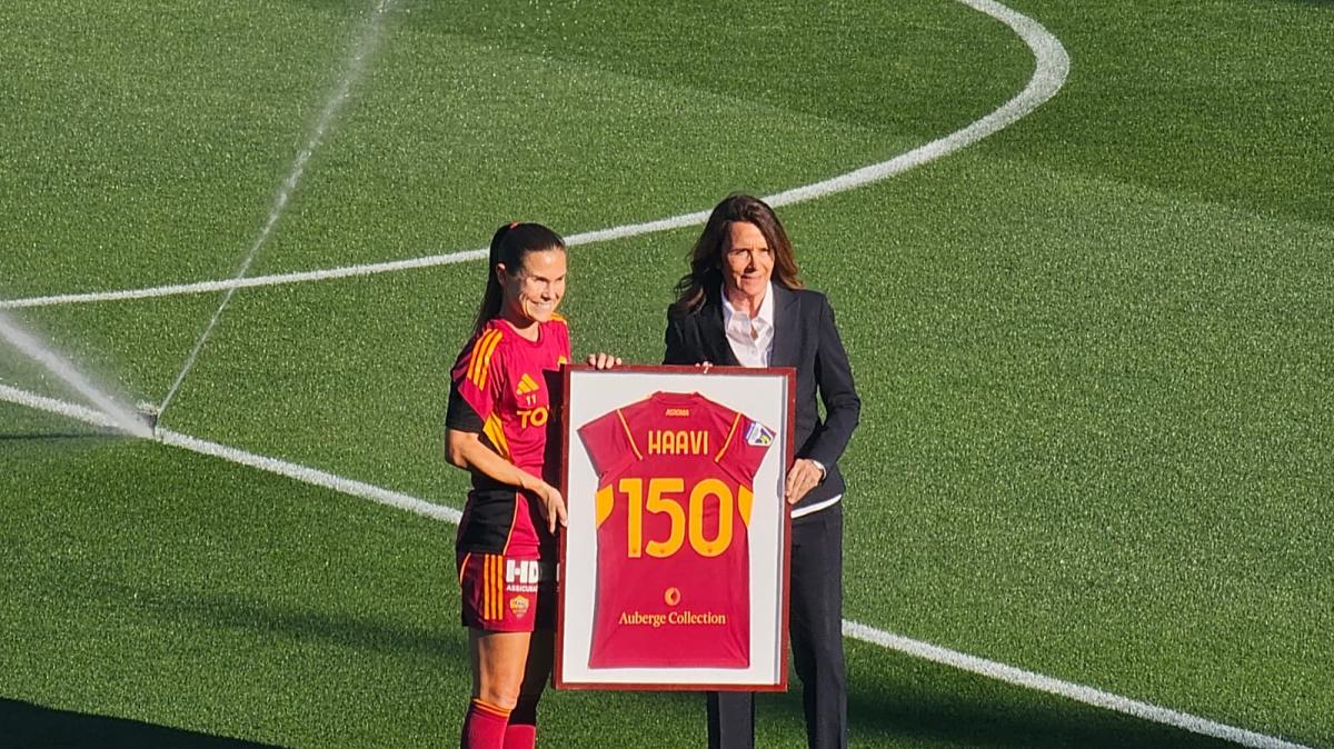 Roma Femminile, Haavi festeggia le 150 presenze con la maglia giallorossa