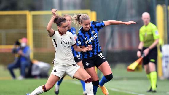 Serie A Femminile - Inter-Roma 1-1: Serturini sblocca la partita, Marinelli pareggia