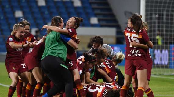 Finale Coppa Italia Femminile - Milan-Roma 1-3 d.t.r.: il rigore decisivo di Bernauer regala alle giallorosse il primo trofeo della loro storia