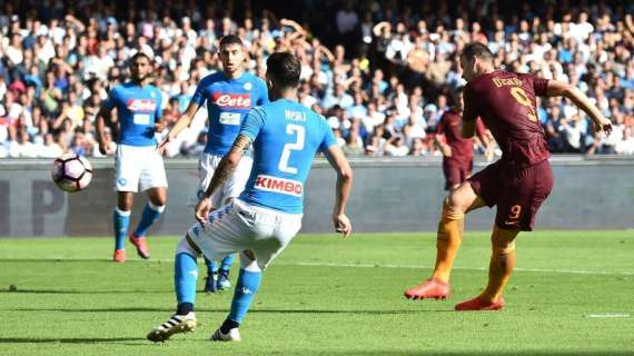 Diamo i numeri - Roma-Napoli: Dzeko sfida Mertens per essere il miglior marcatore del 2017; perfetta parità negli scontri tra Di Francesco e Sarri