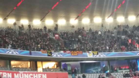 I tifosi della Roma all'Allianz Arena. VIDEO!