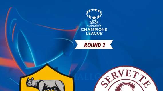 Women's Champions League  - Sarà Roma-Servette al secondo round. Match di andata il 18 settembre al Tre Fontane