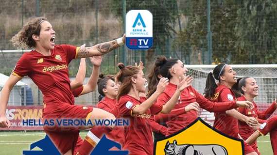 Serie A Femminile - Hellas Verona-Roma - La copertina del match. GRAFICA!