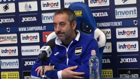 Sampdoria, Giampaolo: "Roma di alto livello anche senza Dzeko. Schick può diventare un top. Domani valuterò le condizioni di Quagliarella"