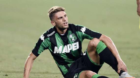 Sassuolo, trauma distrattivo al quadricipite femorale della coscia destra per Berardi: out contro la Roma?