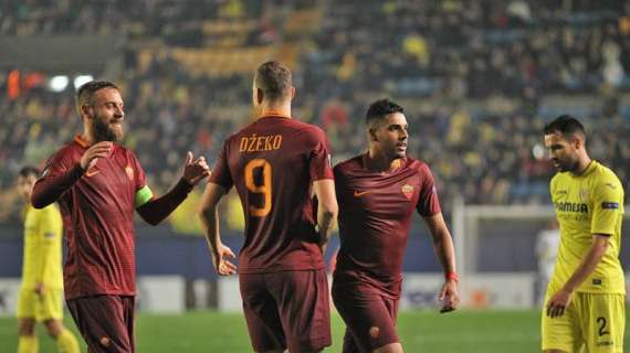 Villarreal-Roma 0-4 - Dzeko porta il pallone a casa e i giallorossi a un passo dalla qualificazione