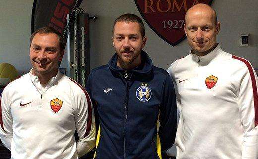 Il medico del BATE Borisov in visita a Trigoria