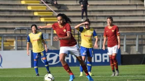 Roma Femminile, Andressa: "La Pink Bari è un'ottima squadra, combattono su ogni pallone. Oggi era fondamentale vincere ed accedere ai quarti di finale"