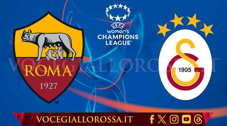 Women's Champions League - Roma-Galatasaray - La copertina del match. GRAFICA!