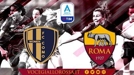 Serie A Femminile - Como-Roma 0-1 - Alle giallorosse basta il tap-in di Andressa