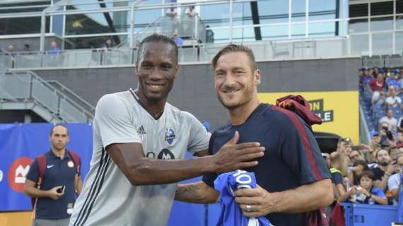 Twitter, Drogba: "Io con Totti e Salah, troppa classe tutta insieme". FOTO!