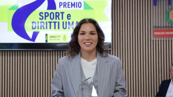 A Linari il Premio Sport e Diritti Umani 2025 di Amnesty International: "Abbiamo la responsabilità di trasmettere valori fondamentali". FOTO!